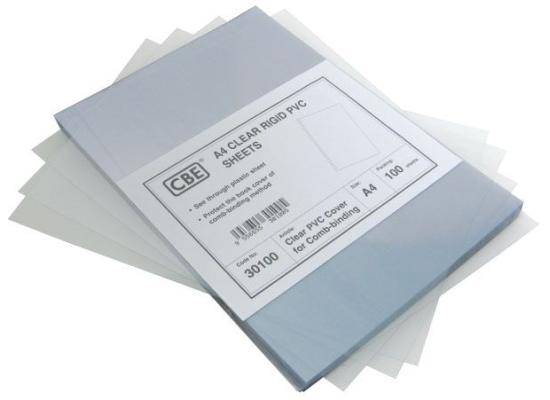 Clear Plastic Cover Sheet For Spiral Filing